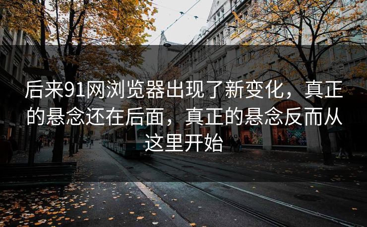 后来91网浏览器出现了新变化，真正的悬念还在后面，真正的悬念反而从这里开始